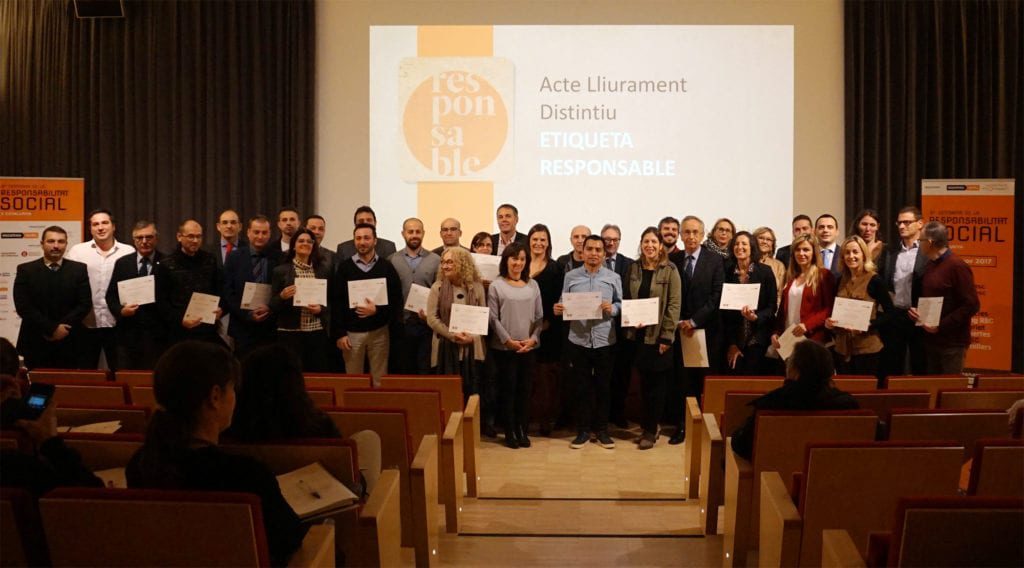 Pensium recoge la distinción Etiqueta Responsable